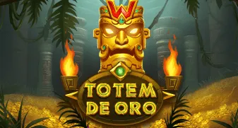 A bold and tribal image of the game 'Totem de Oro', capturing the essence of ancient Mesoamerican cultures and the allure of their golden treasures.