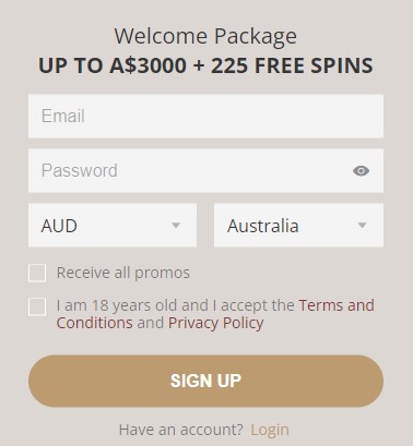 The banner inviting users to register with Boho Casino, highlighting the ease and benefits of becoming a member of this online gaming destination.